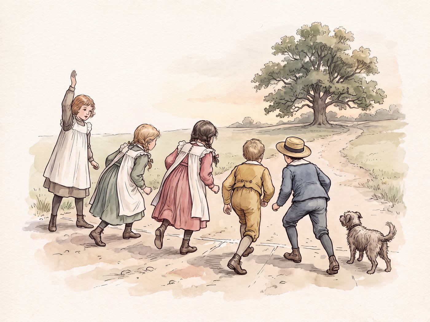Storybook illustration for One for the Money, Two for the Show