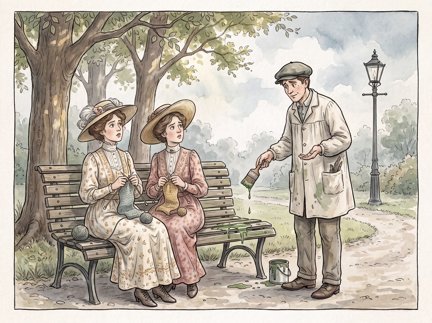 Storybook illustration for A Painter From Great Britain