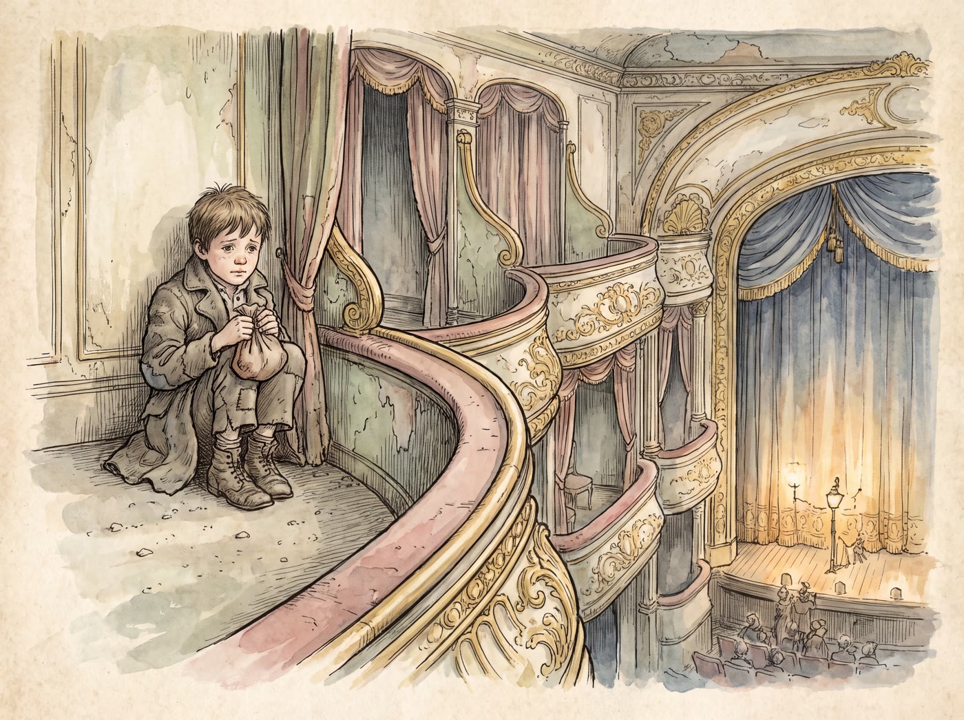 Storybook illustration for A Rustic Named Mallory