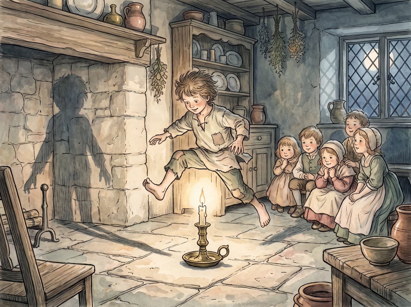 Storybook illustration for Jack be Nimble