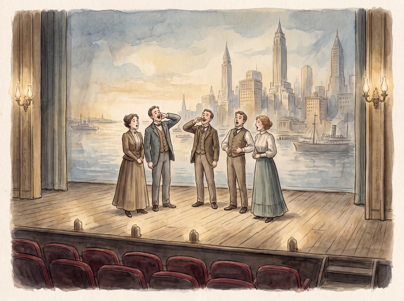 Storybook illustration for Unique New York